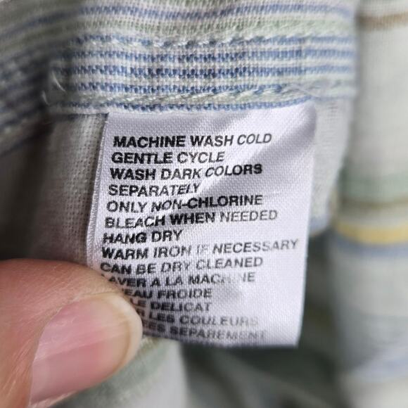 TOMMY BAHAMA Men's Blue/Green Plaid Short Sleeve Button Front Shirt Size M - Picture 9 of 10